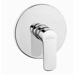 Invena, Siros, INVENA SIROS BATERIA NATRYSKOWA PODTYNKOWA 1-FUNKCYJNA CHROM (BP-90-CO1-A) 