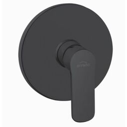 Invena, Siros, INVENA SIROS BATERIA NATRYSKOWA PODTYNKOWA 1-FUNKCYJNA CZARNA (BP-90-4O1-A) 