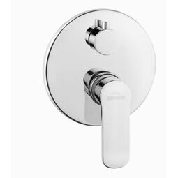 Invena, Siros, INVENA SIROS BATERIA NATRYSKOWA PODTYNKOWA 2-FUNKCYJNA CHROM (BP-90-CO2-A) 