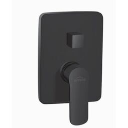 Invena, Siros, INVENA SIROS BATERIA NATRYSKOWA PODTYNKOWA 2-FUNKCYJNA CZARNA (BP-90-4K2-A) 