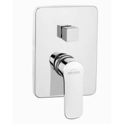 Invena, Siros, INVENA SIROS BATERIA NATRYSKOWA PODTYNKOWA 2-FUNKCYJNA CZARNA (BP-90-CK2-A) 