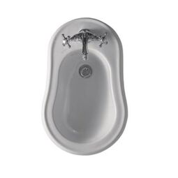 Kerasan, Retro, KERASAN RETRO BIDET STOJĄCY 1-OTWOROWY BIAŁY 102001 