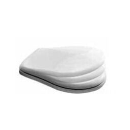 Kerasan, Retro, KERASAN RETRO DESKA SEDESOWA WOLNOOPADAJĄCA BIAŁA ZAWIASY ZŁOTE 108701 