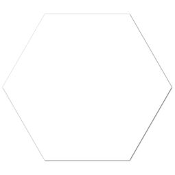 Keros Ceramika, Element, KEROS CERAMIKA ELEMENT BLANCO GRES HEXAGON 23X27 