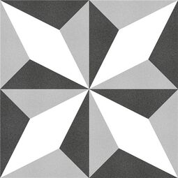 Keros Ceramika, Estrella, KEROS CERAMIKA ESTRELLA NEGRO GRES 25X25 