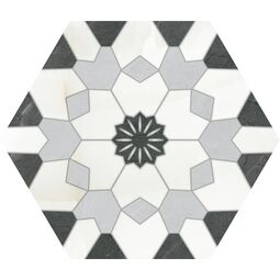 Keros Ceramika, Venezia, KEROS CERAMIKA HEXA VENEZIA NEGRO GRES 23X27 