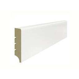 Lagrus, Listwy, LAGRUS CLASSIC R5 LISTWA PRZYPODŁOGOWA BIAŁA MDF PLUS (WILGOCIOODPORNA) 244X8X1.6 