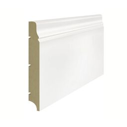 Lagrus, Listwy, LAGRUS KRYM 150 LISTWA PRZYPODŁOGOWA BIAŁA MDF PLUS (WILGOCIOODPORNA) 244X15X1.6 