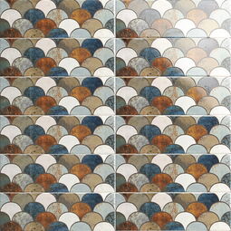 Mainzu Ceramica, Bellagio, MAINZU CERAMICA ESCAMA CARAMEL DEKOR 10X30 