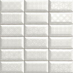 Mainzu Ceramica, Bumpy, MAINZU CERAMICA LUXOR WHITE PŁYTKA ŚCIENNA 10X20 