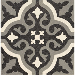 Mainzu Ceramica, Florentine, MAINZU CERAMICA FLORENTINE BLACK CENTRO 20X20 