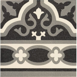 Mainzu Ceramica, Florentine, MAINZU CERAMICA FLORENTINE BLACK CENEFA 20X20 