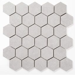 Manufaktura Mozaik, Heksagon, MANUFAKTURA MOZAIK HEKSAGON GREY MOZAIKA 30X30 