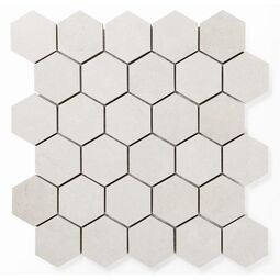 Manufaktura Mozaik, Heksagon, MANUFAKTURA MOZAIK HEKSAGON LIGHT GREY MOZAIKA 30X30 