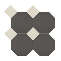 Manufaktura Mozaik, Oktagon, MANUFAKTURA MOZAIK OKTAGON CZARNO BIAŁY MOZAIKA 34X34 