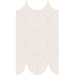 Marazzi, Cementum, MARAZZI CEMENTUM ASH MOSAICO CERCHI M9XZ 23.8X41.4 