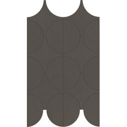 Marazzi, Cementum, MARAZZI CEMENTUM CARBON MOSAICO CERCHI M9Y4 23.8X41.4 