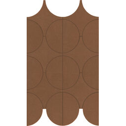 Marazzi, Cementum, MARAZZI CEMENTUM COTTO MOSAICO CERCHI M9Y6 23.8X41.4 