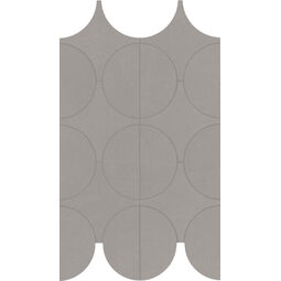 Marazzi, Cementum, MARAZZI CEMENTUM NICKEL MOSAICO CERCHI M9Y1 23.8X41.4 