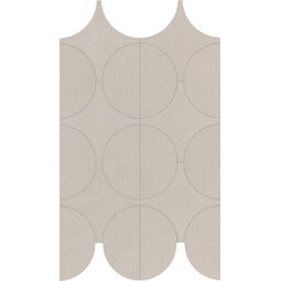 Marazzi, Cementum, MARAZZI CEMENTUM SAND MOSAICO CERCHI M9Y0 23.8X41.4 