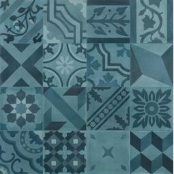 Marazzi, D_Segni Blend, MARAZZI D_SEGNI BLEND AZZURRO MIX M607 DEKOR 20X20 
