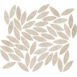 Marazzi, Mystone Limestone, MARAZZI MYSTONE LIMESTONE SAND MOSAICO FOGLIE M8LS 34.2X38 