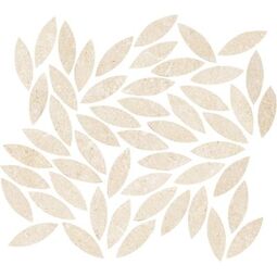Marazzi, Mystone Limestone, MARAZZI MYSTONE LIMESTONE IVORY FOGLIE M8LR MOZAIKA 34.2X38 