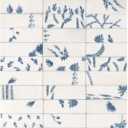 Marazzi, Rice, MARAZZI RICE BIANCO DECORO LEAF LUX M96T 5X15 