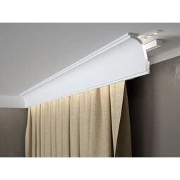 Mardom, Listwy Karniszowe, MARDOM MD111 LISTWA KARNISZOWA I SUFITOWA MULTIFUNKCYJNA WODOODPORNA 200X9.2X6.2 