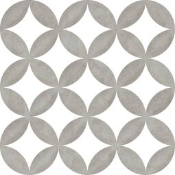 Mayolica, District, MAYOLICA DISTRICT CIRCLES GREY GRES 20X20 
