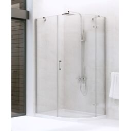 New Trendy, New Merana, NEW TRENDY NEW MERANA KABINA ASYMETRYCZNA LEWA. SZKŁO CZYSTE 6MM 120X85X195 (K-0335) 