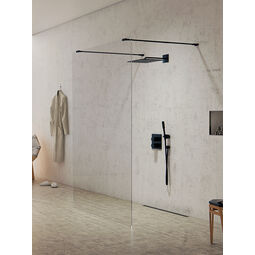 New Trendy, New Modus Black, NEW TRENDY NEW MODUS BLACK KABINA WALK-IN. SZKŁO CZYSTE 8MM 110X200 (EXK-0084) 