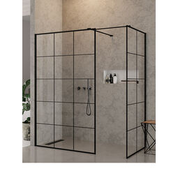 New Trendy, New Modus Black, NEW TRENDY NEW MODUS BLACK KABINA WALK-IN. SZKŁO CZYSTE 8MM 140X120X200 (EXK-0112) 