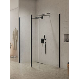 New Trendy, New Modus Black, NEW TRENDY NEW MODUS BLACK KABINA WALK-IN. SZKŁO CZYSTE 8MM 80X200 (EXK-0096) 