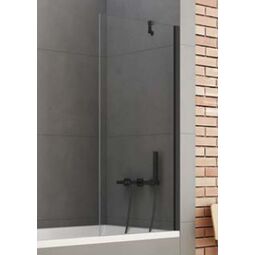 New Trendy, New Soleo Black, NEW TRENDY NEW SOLEO BLACK PARAWAN NAWANNOWY.WSPORNIK PROSTOPADŁY. SZKŁO CZYSTE 6MM 90X140 (P-0051-WP) 