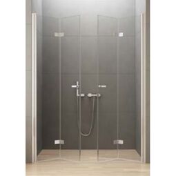 New Trendy, New Soleo, NEW TRENDY NEW SOLEO DRZWI WNĘKOWE SKŁADANE PODWÓJNIE. SZKŁO CZYSTE 6MM 150X195 (D-0259A) 