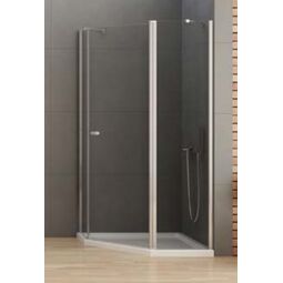 New Trendy, New Soleo, NEW TRENDY NEW SOLEO KABINA PIĘCIOKĄTNA ASYMETRYCZNA. SZKŁO CZYSTE 6MM 100X80X195 (K-0608) 