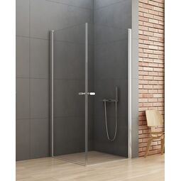 New Trendy, New Soleo, NEW TRENDY NEW SOLEO KABINA PROSTOKĄTNA DWUDRZWIOWA. SZKŁO CZYSTE 6MM 80X90X195 (D-0140A/D-0141A) 