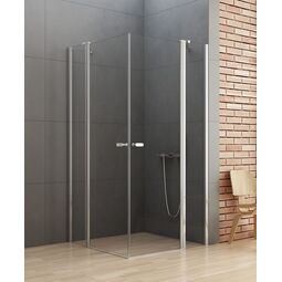 New Trendy, New Soleo, NEW TRENDY NEW SOLEO KABINA PROSTOKĄTNA DWUDRZWIOWA. SZKŁO CZYSTE 6MM 90X100X195 (K-0407) 