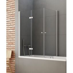 New Trendy, New Soleo, NEW TRENDY NEW SOLEO PARAWAN NAWANNOWY LEWY. SZKŁO CZYSTE 6MM 100X70X140 (P-0028/P-0024) 