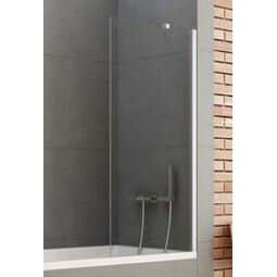 New Trendy, New Soleo, NEW TRENDY NEW SOLEO PARAWAN NAWANNOWY.WSPORNIK PROSTOPADŁY. SZKŁO CZYSTE 6MM 80X140 (P-0075-WP) 