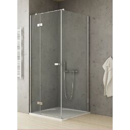 New Trendy, Reflexa, NEW TRENDY REFLEXA KABINA KWADRATOWA. DRZWI LEWE. SZKŁO CZYSTE 6 MM 100X100X200 (EXK-1238/EXK-0007) 