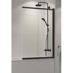 New Trendy, Sensi Black, NEW TRENDY SENSI BLACK PARAWAN NAWANNOWY. SZKŁO CZYSTE 5MM 85X150 (P-0045) 