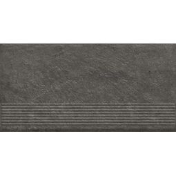 Paradyż, Carrizo, PARADYŻ CARRIZO BASALT STOPNICA PROSTA STRUKTURA MAT 30X60 