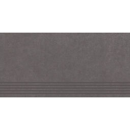 Paradyż, Intero, PARADYŻ INTERO GRAFIT STOPNICA PROSTA NACINANA MAT 29.8X59.8 