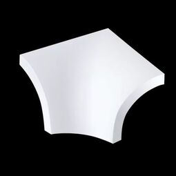 Paradyż, Gamma / Gammo, PARADYŻ GAMMA BIANCO KSZTAŁTKA F POŁYSK 3X4 