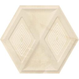 Paradyż (Classica), Illusion, PARADYŻ ILLUSION BEIGE HEKSAGON STRUKTURA PŁYTKA ŚCIENNA 17.1X19.8 
