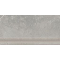 Paradyż (My Way), Ritual, PARADYŻ RITUAL GREY MAT STOPNICA PROSTA NACINANA 29.8X59.8 