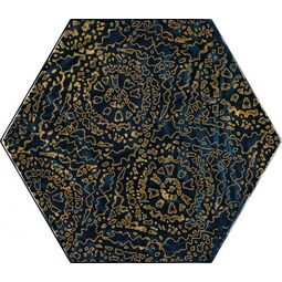 Paradyż (My Way), Urban Colours, PARADYŻ URBAN COLOURS BLUE A HEKSAGON DEKOR SZKLANY 17.1X19.8 