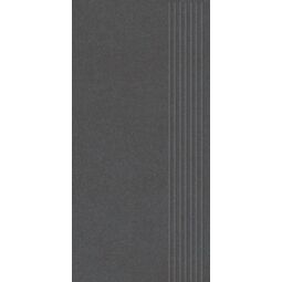 Paradyż, Archicross Base, PARADYŻ ARCHICROSS BASE BLACK STOPNICA MAT PRASOWANA 29.8X59.8X0.8 